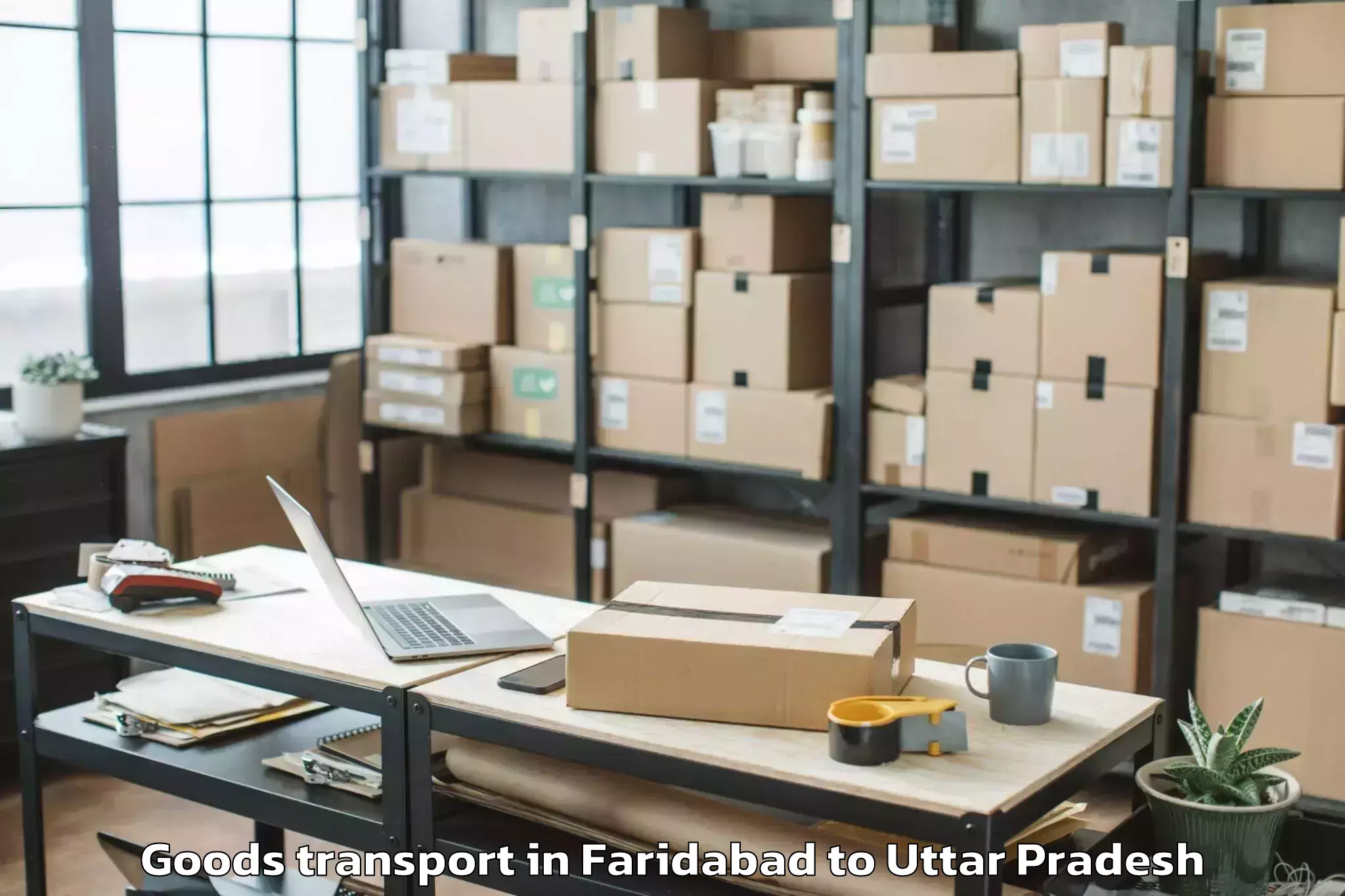 Easy Faridabad to Muskara Goods Transport Booking